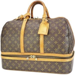 Louis Vuitton Sac Sport RARE Vintage Monogram Canvas Duffel Dual Compartment